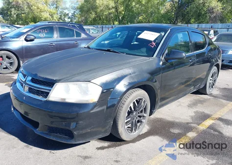 2014 Dodge Avenger Se из США, поврежденный, VIN 1C3CDZAB0EN214930
